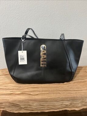 Large black onyx Cavalli Class purse